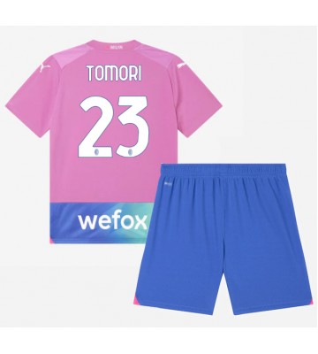 AC Milan Fikayo Tomori #23 Replika Babytøj Tredje sæt Børn 2023-24 Kortærmet (+ Korte bukser)